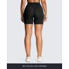 image:imageAoxjox Workout Biker Shorts with Pockets for Women High Waisted Gym Running Luxeyoga Yoga Short 6Black