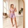 image:imageAoxjox Workout Biker Shorts with Pockets for Women High Waisted Gym Running Luxeyoga Yoga Short 6Mauve