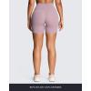 image:imageAoxjox Workout Biker Shorts with Pockets for Women High Waisted Gym Running Luxeyoga Yoga Short 6Mauve