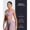 image:imageAoxjox Workout Biker Shorts with Pockets for Women High Waisted Gym Running Luxeyoga Yoga Short 6Mauve