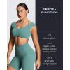 image:imageAoxjox Workout Biker Shorts with Pockets for Women High Waisted Gym Running Luxeyoga Yoga Short 6Mineral