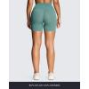 image:imageAoxjox Workout Biker Shorts with Pockets for Women High Waisted Gym Running Luxeyoga Yoga Short 6Mineral