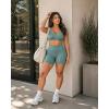 image:imageAoxjox Workout Biker Shorts with Pockets for Women High Waisted Gym Running Luxeyoga Yoga Short 6Mineral