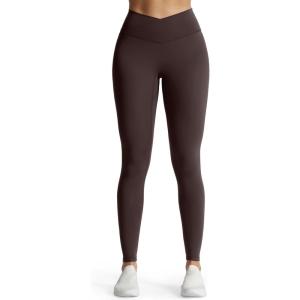 image:imageAoxjox High Waisted Workout Leggings for Women CrossWaist Crossover Tummy Control Trinity Buttery Soft Yoga Pants 26Mulch