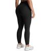 image:imageAoxjox High Waisted Workout Leggings for Women Tummy Control Buttery Soft Yoga Metamorph Deep V Pants 26A Black 3 Pieces Pack