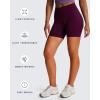 image:imageAoxjox Seamless Biker Shorts for Women Impact Hidden Scrunch Low Waisted Athletic Yoga Short 354556Cherry Purple  Without Logo run Small