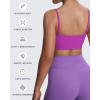 image:imageAoxjox Womens Workout Bandeau Bras Training Fitness Running Yoga Crop TankCattleya Purple