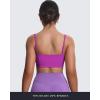 image:imageAoxjox Womens Workout Bandeau Bras Training Fitness Running Yoga Crop TankCattleya Purple