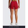 image:imageAoxjox Workout Biker Shorts for Women Tummy Control Metamorph MidRise Athletic Hidden Scrunch Gym Yoga Short 45Rumba Red