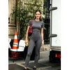 image:imageAoxjox Womens High Waisted Workout Lumira Leggings Tummy Control Lumastretch Luxe Buttery Soft Yoga Pants 27Graphite Grey