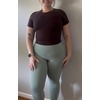 image:imageAoxjox Womens Raglan Lumira Short Sleeve Workout TShirt Crew Neck Tee No Pad Lumastretch Luxe Gym Yoga T Shirt TopEspresso