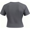 image:imageAoxjox Womens Raglan Lumira Short Sleeve Workout TShirt Crew Neck Tee No Pad Lumastretch Luxe Gym Yoga T Shirt TopGraphite Grey