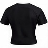 image:imageAoxjox Womens Raglan Lumira Short Sleeve Workout TShirt Crew Neck Tee No Pad Lumastretch Luxe Gym Yoga T Shirt TopTrue Black
