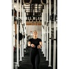 image:imageAoxjox Womens Raglan Lumira Short Sleeve Workout TShirt Crew Neck Tee No Pad Lumastretch Luxe Gym Yoga T Shirt TopTrue Black