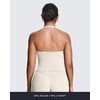 image:imageAoxjox Womens Sleeveless Athlenza Halter Tank Tops Workout Athletics Lumastretch Yoga Curve Longline Crop TopVanilla Beige