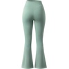image:imageAoxjox Womens Workout Lumira Flare Leggings High Waisted Tummy Control Lumastretch Luxe Buttery Soft Wide Leg Yoga Pant 32Eucalyptus