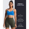 image:imageAoxjox Womens Workout Sports Bras Fitness Amor Low Impact Bra Yoga Crop TankDirectoire Blue
