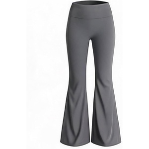image:imageAoxjox Womens Workout Lumira Flare Leggings High Waisted Tummy Control Lumastretch Luxe Buttery Soft Wide Leg Yoga Pant 32Graphite Grey