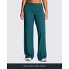 image:imageAoxjox Womens Workout Athlenza Fold Over Waist Straight Leg Bottoms Lumastretch Gym Yoga Pants 313335Evergreen