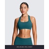 image:imageAoxjox Womens Workout Sports Bras Fitness Training Gym Athlenza TBack Bra Lumastretch Yoga Crop TankEvergreen