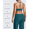 image:imageAoxjox Womens Workout Sports Bras Fitness Training Gym Athlenza TBack Bra Lumastretch Yoga Crop TankEvergreen