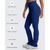 image:imageAoxjox Mini Flare Leggings for Women Trinity Tummy Control High Waisted Wide Leg Yoga Pants 293133Bellwether Blue