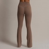 image:imageAoxjox Mini Flare Leggings for Women Trinity Tummy Control High Waisted Wide Leg Yoga Pants 293133Fudge Coffee