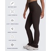 image:imageAoxjox Mini Flare Leggings for Women Trinity Tummy Control High Waisted Wide Leg Yoga Pants 293133Mulch
