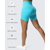image:imageAoxjox Scarlett Workout Biker Shorts for Women Tummy Control High Waisted Hidden Scrunch Athletic Gym Running Yoga Short 6Cascade Blue