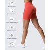 image:imageAoxjox Scarlett Workout Biker Shorts for Women Tummy Control High Waisted Hidden Scrunch Athletic Gym Running Yoga Short 6Spiced Coral