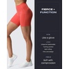 image:imageAoxjox Scarlett Workout Biker Shorts for Women Tummy Control High Waisted Hidden Scrunch Athletic Gym Running Yoga Short 6Spiced Coral