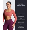 image:imageAoxjox Womens Workout Peach Contour Seamless Hidden Scrunch Butt Lift Leggings for Women Gym Yoga Pants 24Venom Purple