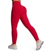 image:imageAoxjox Womens Workout Peach Contour Seamless Hidden Scrunch Butt Lift Leggings for Women Gym Yoga Pants 24Lipstick Red