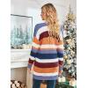 imageECOWISH Cardigan Sweaters for Women Lightweight Fall Color Block Striped Long Sleeve Open Front Cozy Knitted Coats OutwearFloral