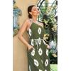 imageECOWISH Womens Summer Maxi Dress Casual One Shoulder Midi Dresses Beach Vacation Boho Resort Long Sundress with Pockets 2025Olive Green