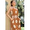 imageECOWISH Womens Summer Maxi Dress Casual One Shoulder Midi Dresses Beach Vacation Boho Resort Long Sundress with Pockets 2025Orange