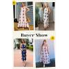 imageECOWISH Womens Summer Maxi Dress Casual One Shoulder Midi Dresses Beach Vacation Boho Resort Long Sundress with Pockets 2025Orange