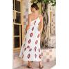 imageECOWISH Womens Summer Maxi Dress Casual One Shoulder Midi Dresses Beach Vacation Boho Resort Long Sundress with Pockets 2025Red