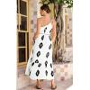 imageECOWISH Womens Summer Maxi Dress Casual One Shoulder Midi Dresses Beach Vacation Boho Resort Long Sundress with Pockets 2025White