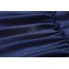 imageECOWISH Summer Dresses for Women 2025 VNeck Spaghetti Strap Bowknot Backless Sleeveless Lace Mini Swing Skater DressNavy Blue1