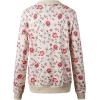 imageECOWISH Womens Casual Floral Zip Up Bomber Jacket Coat Stand Collar Lightweight Short Outwear Tops Windbreaker with Pockets333 Pink