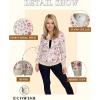 imageECOWISH Womens Casual Floral Zip Up Bomber Jacket Coat Stand Collar Lightweight Short Outwear Tops Windbreaker with Pockets333 Pink