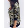 imageECOWISH Womens Casual Floral Zip Up Bomber Jacket Coat Lightweight Short Camo No Lining Outwear Tops Windbreaker with Pocket333 Army Green Camouflage
