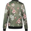 imageECOWISH Womens Casual Floral Zip Up Bomber Jacket Coat Lightweight Short Camo No Lining Outwear Tops Windbreaker with Pocket333army Green1