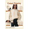 imageECOWISH Oversized Sweaters for Women Fall Winter Cable Knit Chunky Color Block Tops Jumper Long Sleeve Crewneck Pullover 2025Whitev