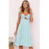 imageECOWISH Women 2025 Summer Dresses Tie Front VNeck Spaghetti Strap Button Down ALine Backless Swing Midi Dress809 Light Greendecorative Buttons