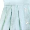 imageECOWISH Women 2025 Summer Dresses Tie Front VNeck Spaghetti Strap Button Down ALine Backless Swing Midi Dress809 Light Greendecorative Buttons