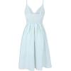 imageECOWISH Women 2025 Summer Dresses Tie Front VNeck Spaghetti Strap Button Down ALine Backless Swing Midi Dress809 Light Greendecorative Buttons