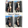 imageECOWISH Womens Button Shirt Dress with Pockets Fall Summer Short Mini Dresses Long Sleeve 34 Sleeve Long Tunics Blouse Belt19black Beige