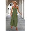 imageECOWISH Womens Summer Strapless Maxi Dress 2025 Off Shoulder Hollow Out Smocked A Line Tube Tiered Long DressesLight Green